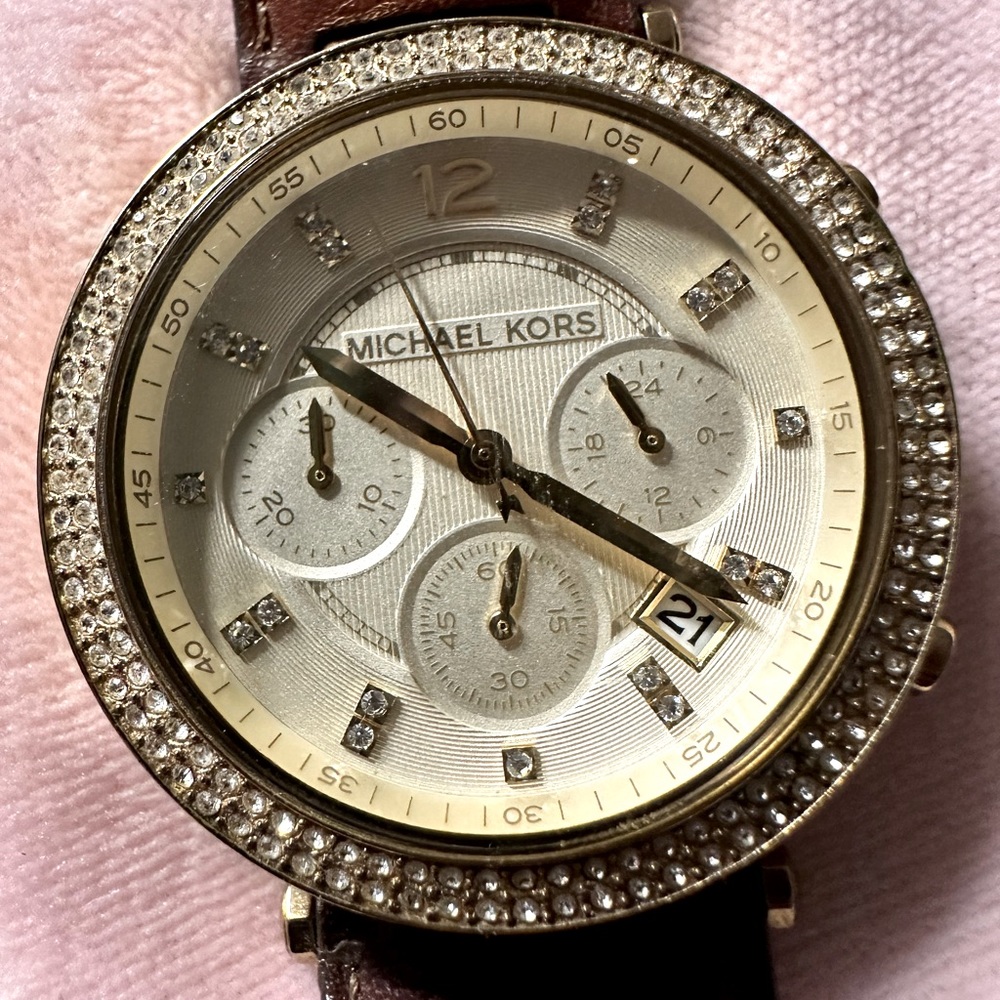 Michael Kors Leather Watch - Excellent Condition